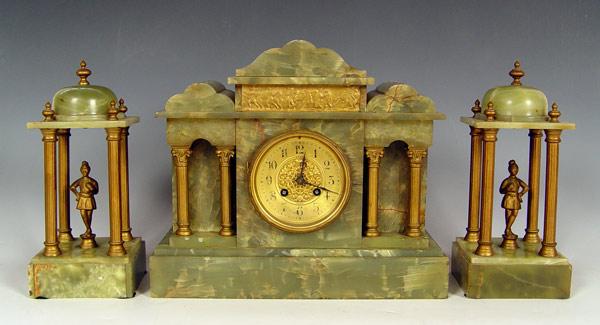 FRENCH JAPY FRERES MARBLE CLOCK