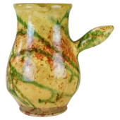 FRENCH JASPE' PITCHER, 19TH CE