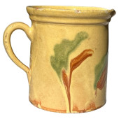 FRENCH JASPE' PITCHER, 19TH CE