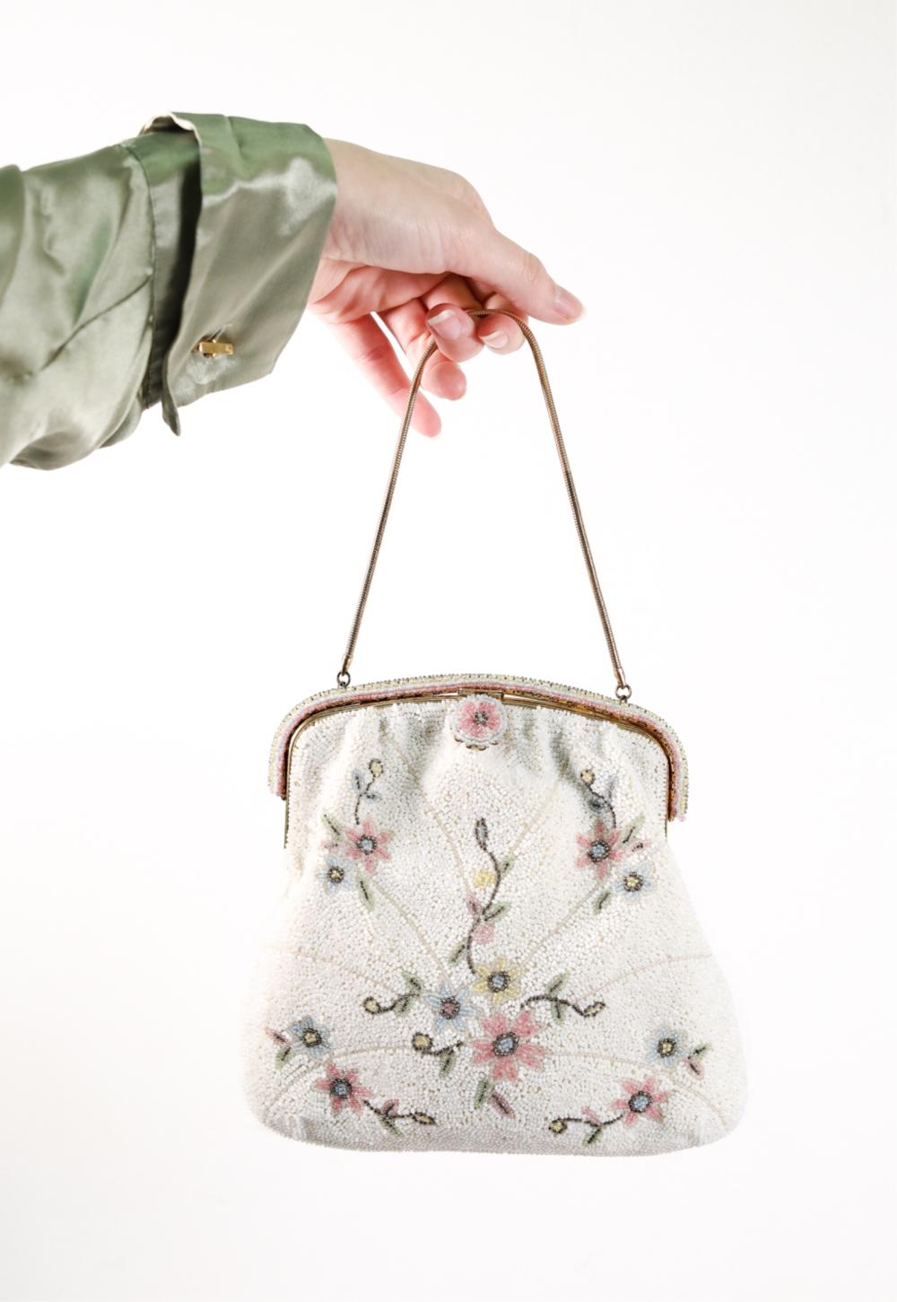 FRENCH JORELLE EVENING BAG W/MIRROR