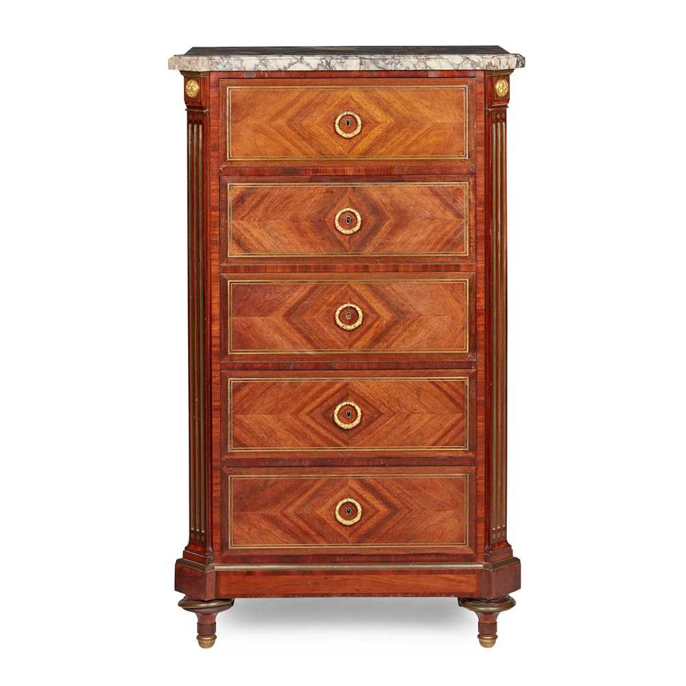 FRENCH KINGWOOD, BRASS, AND GILT