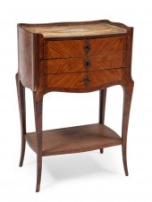 FRENCH KINGWOOD PARQUETRY BEDS