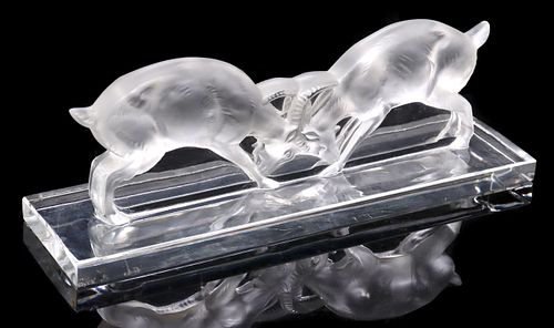 FRENCH LALIQUE &#039;DEUX