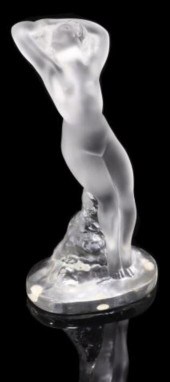 FRENCH LALIQUE ART GLASS 'DANS