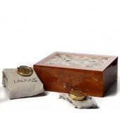 FRENCH LALIQUE CRYSTAL AND BUR
