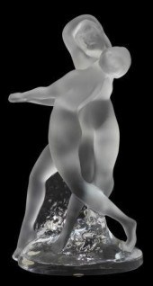 FRENCH LALIQUE DEUX DANSEUSES