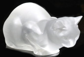 FRENCH LALIQUE FROSTED GLASS &