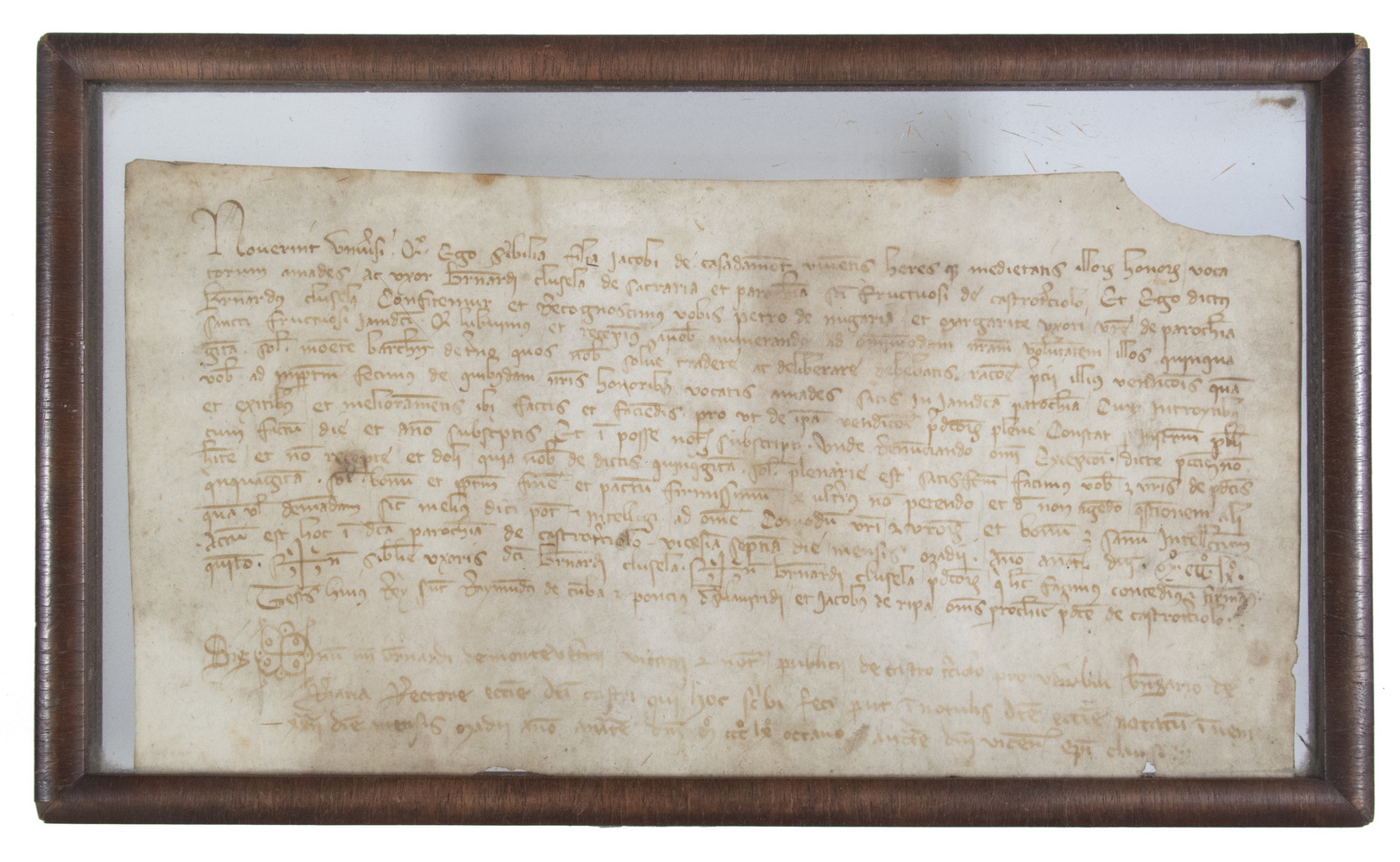 FRENCH LATE GOTHIC DOCUMENT,
