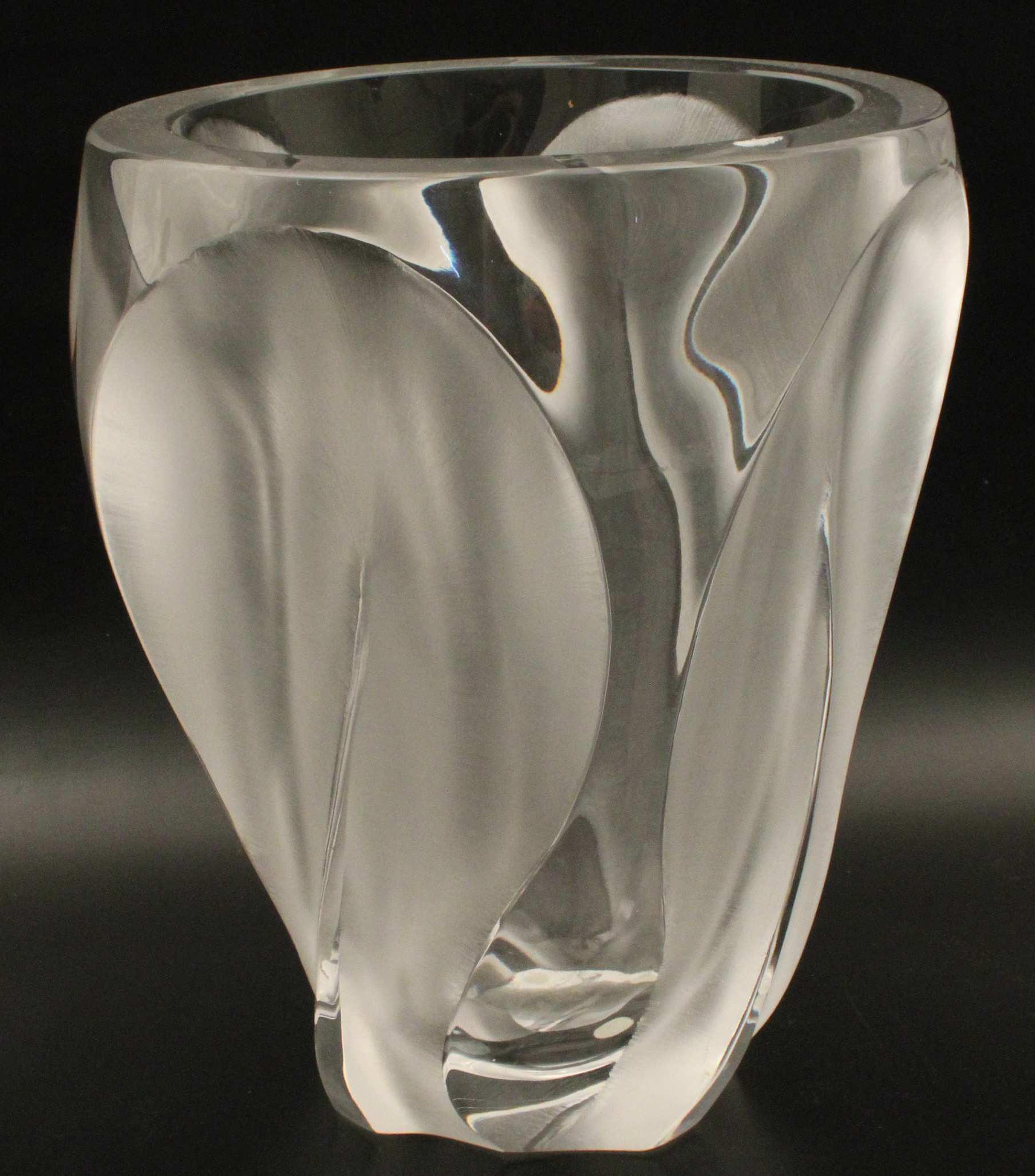 FRENCH LEAF PATTERN VASE, MARKED ON