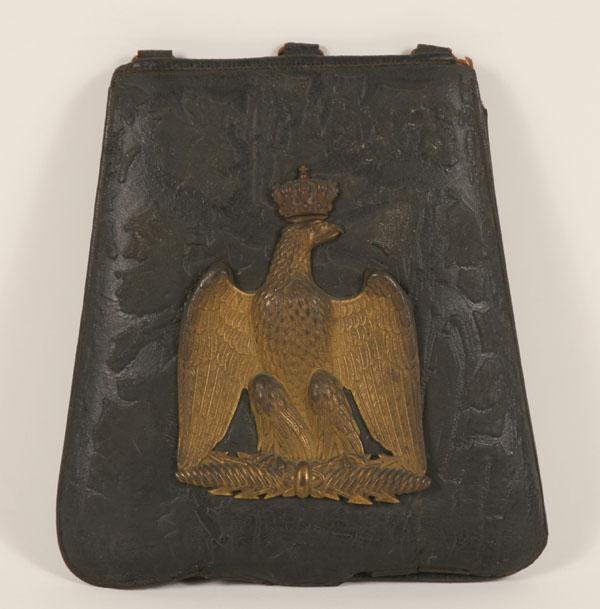 French leather pouch with seal;