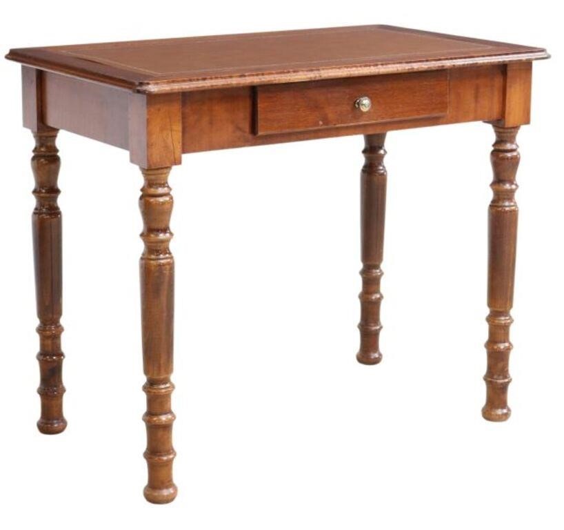 FRENCH LEATHER-TOP WALNUT WRITING