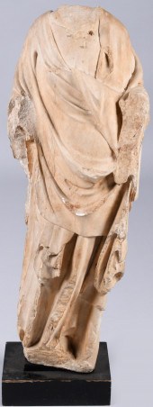 FRENCH LIMESTONE TORSO OF A SA