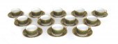 FRENCH LIMOGES CUPS & SAUCERS: