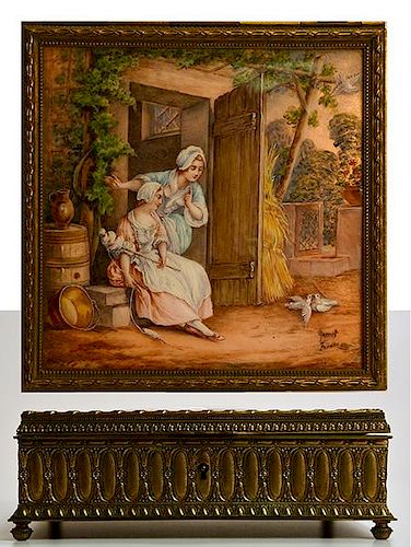 FRENCH LIMOGES ENAMEL JEWELRY