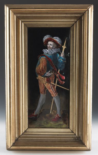 French Limoges enamel on copper