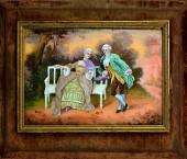 FRENCH LIMOGES ENAMEL PLAQUE O