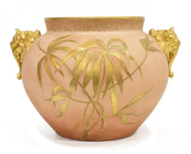 FRENCH LIMOGES GILT ELEPHANT HEAD