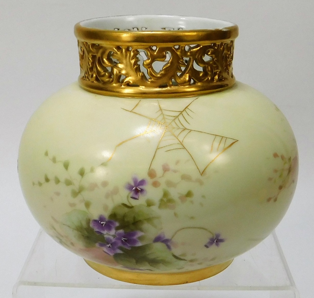 FRENCH LIMOGES GILT FLORAL