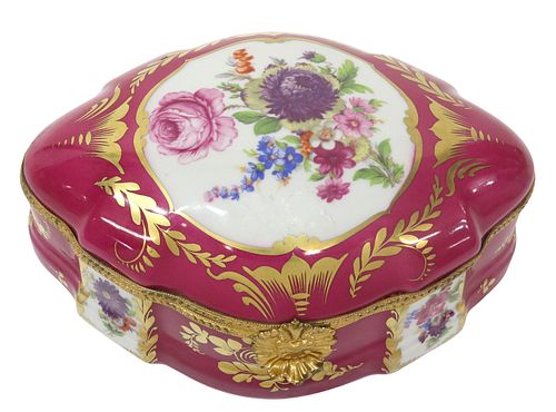 FRENCH LIMOGES PARCEL-GILT