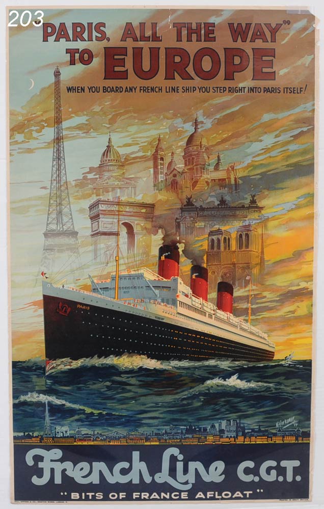 French Line Poster ''Paris All