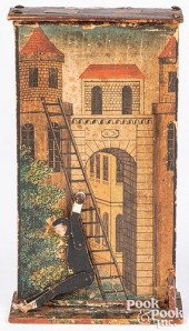 FRENCH LITHOGRAPHED CHIMNEY SW