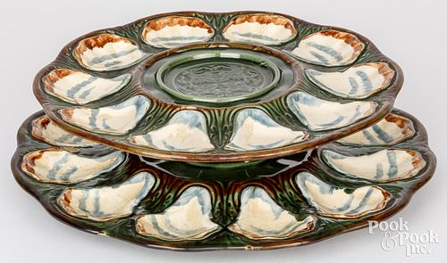 FRENCH LONGCHAMP MAJOLICA TIERED
