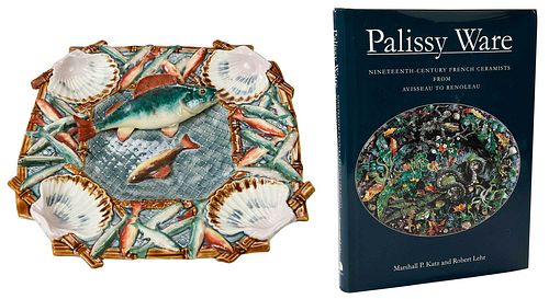 FRENCH LONGCHAMP PALISSY STYLE DISH