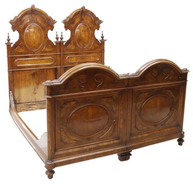 FRENCH LOUIS PHILIPPE BURLED WALNUT