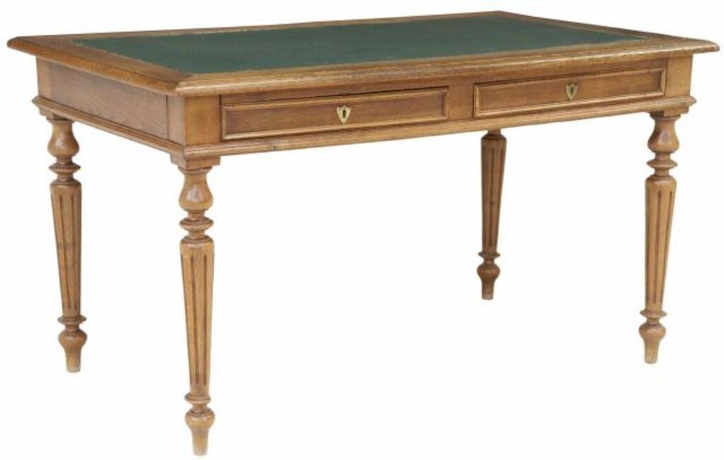 FRENCH LOUIS PHILIPPE LEATHER-TOP