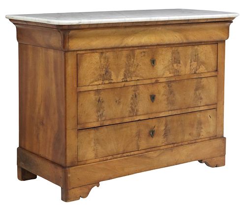 FRENCH LOUIS PHILIPPE MARBLE-TOP