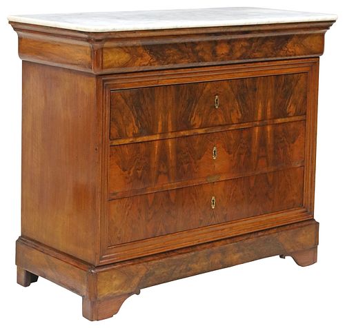 FRENCH LOUIS PHILIPPE MARBLE-TOP