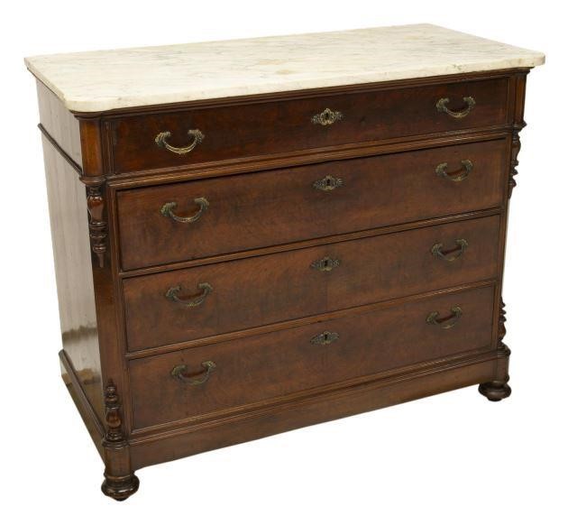 FRENCH LOUIS PHILIPPE MARBLE-TOP