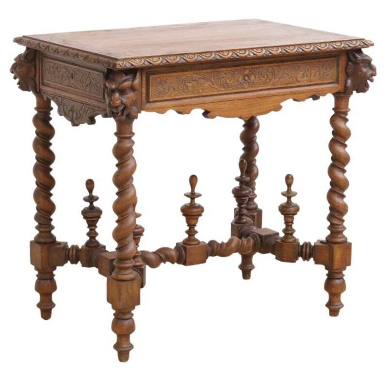 FRENCH LOUIS XIII STYLE CARVED
