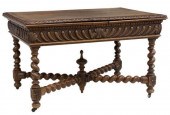 FRENCH LOUIS XIII STYLE CARVED