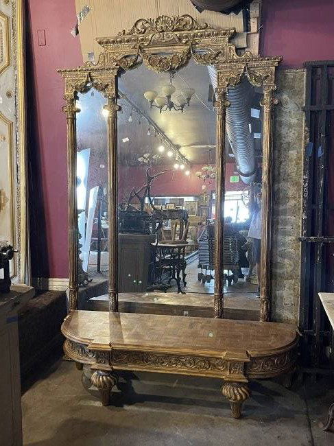 FRENCH LOUIS XIII STYLE GILT WOOD