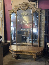 FRENCH LOUIS XIII STYLE GILT W