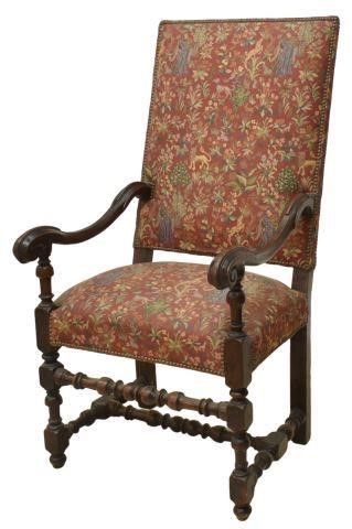 FRENCH LOUIS XIII STYLE HIGHBACK