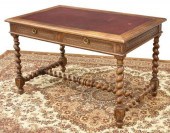 FRENCH LOUIS XIII STYLE LEATHE