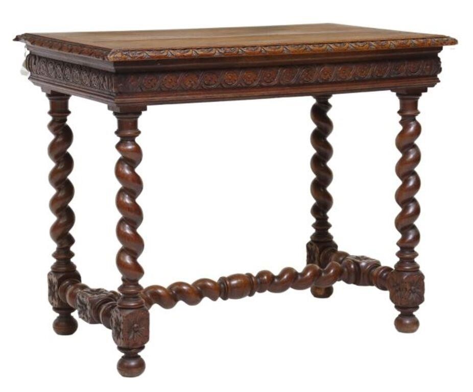 FRENCH LOUIS XIII STYLE OAK LIBRARY
