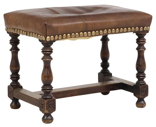 FRENCH LOUIS XIII STYLE UPHOLSTERED