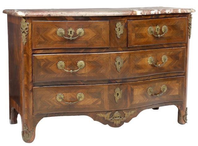 FRENCH LOUIS XIV STYLE MARBLE-TOP