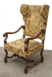 FRENCH LOUIS XIV STYLE WINGBAC
