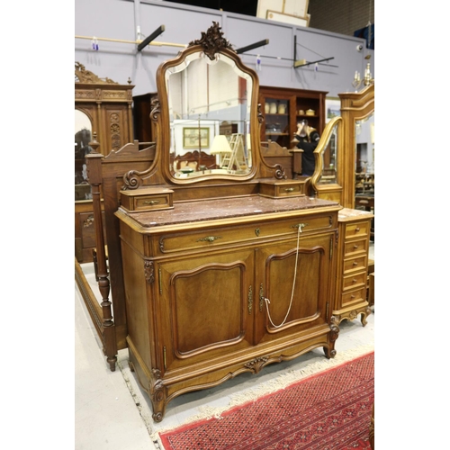 French Louis XV chest, approx 202cm