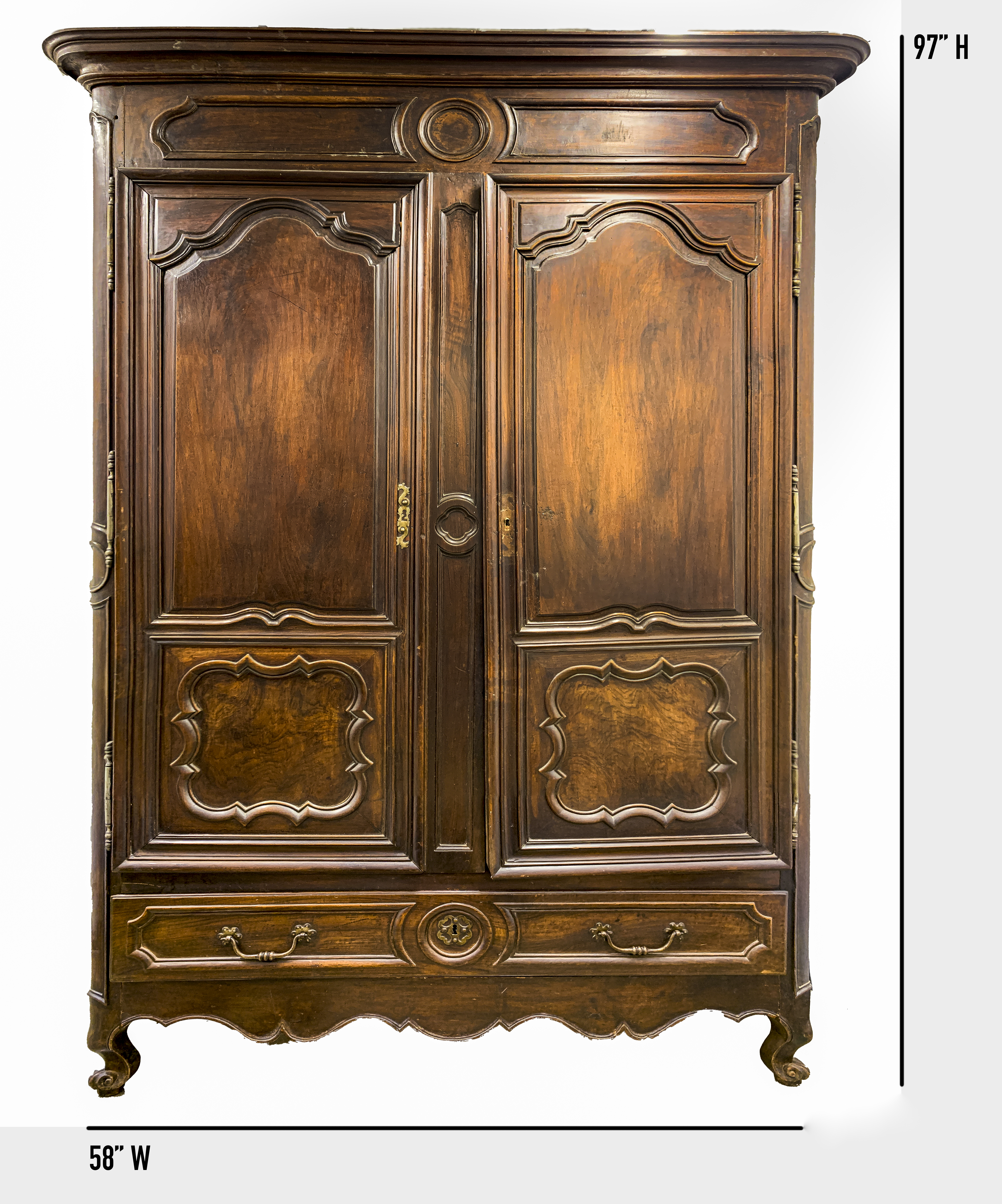 FRENCH LOUIS XV PROVINCIAL CARVED