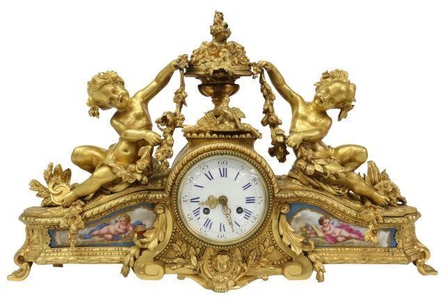 FRENCH LOUIS XV STYLE BRONZE DORE