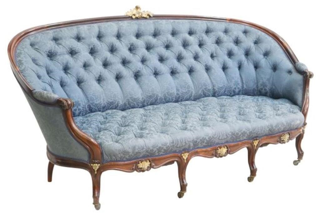FRENCH LOUIS XV STYLE BUTTON-TUFTED
