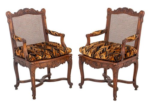 FRENCH LOUIS XV STYLE CARVED OAK