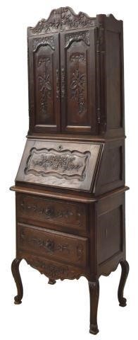 FRENCH LOUIS XV STYLE CARVED OAK
