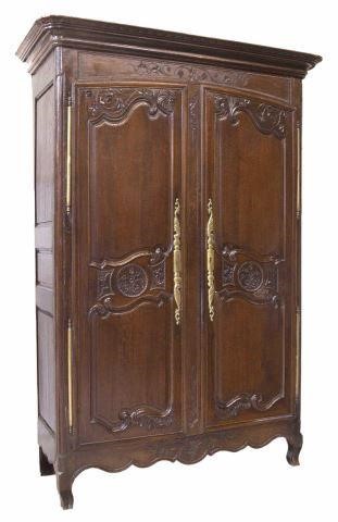 FRENCH LOUIS XV STYLE CARVED OAK
