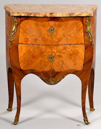 FRENCH LOUIS XV STYLE COMMODE,